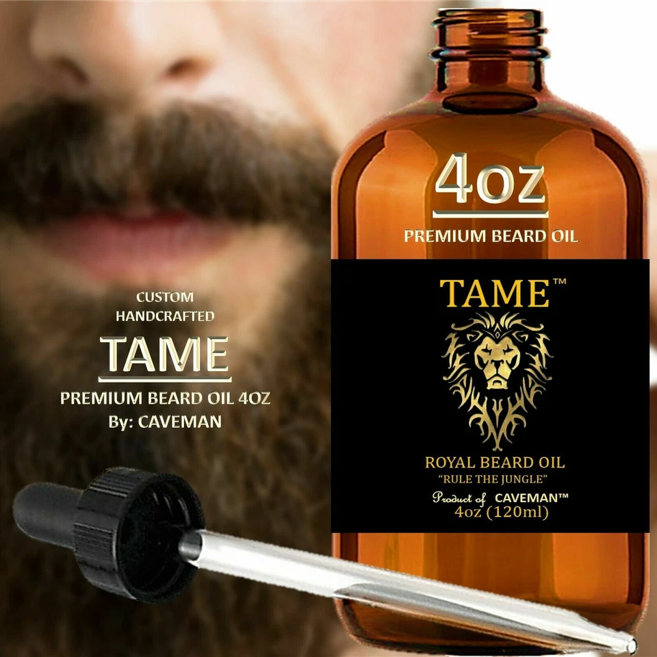 4oz Caveman™ Beard Growth Oil Men Mustache Barber Taming Grooming Style 18 Scent - Image 1 of 1