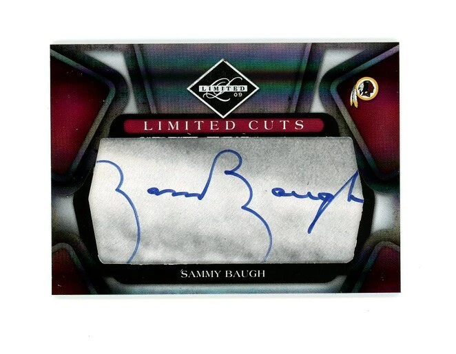 2009 Limited Cuts SP SAMMY BAUGH AUTO /25! Washington Redskins LEGEND SEE - Image 1 of 1
