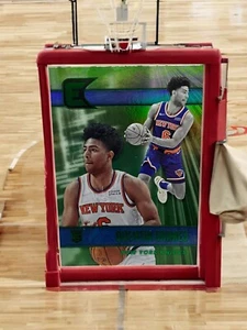 2021-22 Chronicles Essentials Basketball Quentin Grimes New York Knicks Green RC - Picture 1 of 2