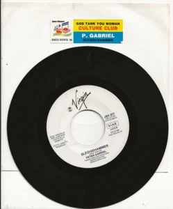 PETER GABRIEL SLEDGEHAMMER RARE WHITE LABEL ITALY PROMO SINGLE FROM 1986, MINT - Picture 1 of 1