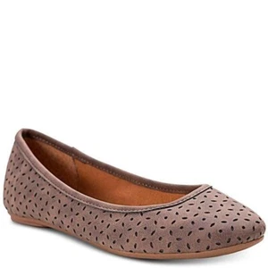 Nuevo AMERICAN RAG Talla 6M CONNIE Planos Estilo Perforado Puntera Redonda Taupe - Imagen 1 de 4