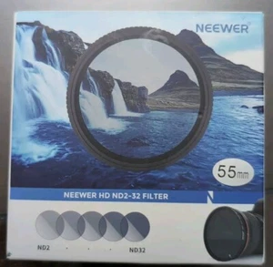 NEEWER 55 mm HD Variable ND Filter Anti Scratch/Ultra Slim Aluminum Alloy Frame - Picture 1 of 3