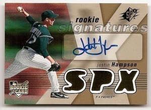 2007 SPx ROOKIE AUTOGRAPH Justin Hampson #139