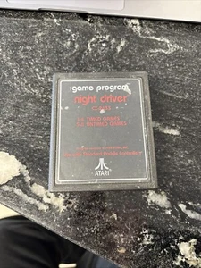 Night Driver Atari 2600 Text Label Cartridge Only - Picture 1 of 1