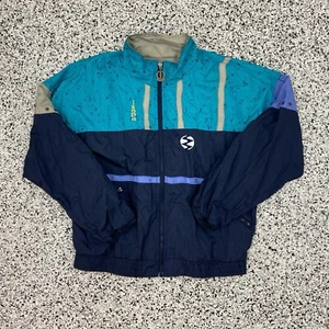 Vintage 80s 90s IXSPA Windbreaker Nylon Jacket Street Hip Hop Colorblock Medium - Picture 1 of 6