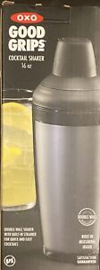 OXO Good Grips 16oz Cocktail Drink Shaker Double Wall Insulated BPA Free NEW!!!!