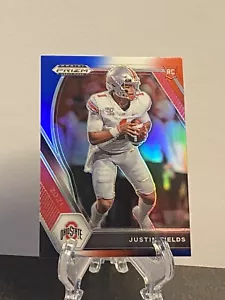Justin Fields prizm draft picks red white blue base 121 - Picture 1 of 4