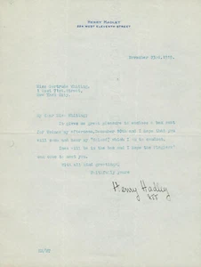 Henry Hadley SIGNED AUTOGRAPHED Letter TLS Composer 1919 - Picture 1 of 3