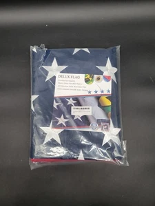 Large Heavy Duty 8 Foot x12 Foot American Flag All Weather HD Fabric Made in USA - Picture 1 of 23