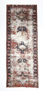 Tappeto 2'11x8'6, corridore antico, corridore vintage, tappeto corridoio, corridoio effetto invecchiato - Foto 1 di 11
