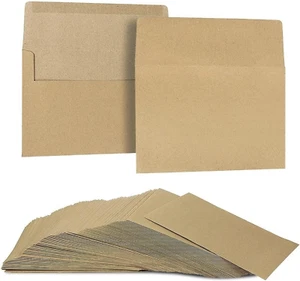 Juvale A7 Umschläge für Einladungen - 100 Stück Einladungsumschläge Großpackung, Kraftpapier - Bild 1 von 12