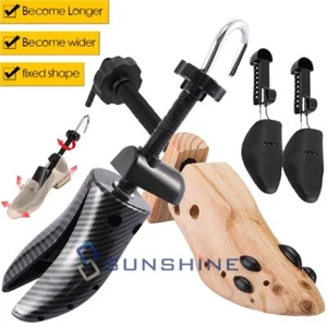 1/2PCS 2-way Plastic/Wooden Adjustable Shoe Stretcher Expander Tree Size 5-13 - Picture 1 of 65