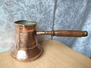 RARE Vintage old Copper Turka coffee Maker Cezve Dzhesva USSR Soviet - Picture 1 of 10