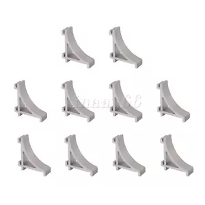 10 x Freezer Shelf Support Brackets for most Household Refrigerators Silver - Picture 1 of 2