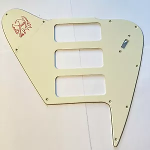 Parchment 3 Ply Pickguard for 1965-1970 Gibson Non Reverse P90 Firebird w/ Decal - Picture 1 of 12