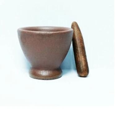 Miniature Dollshouse Ceremic Mortar and Pestle 1:12th Scale Miniature Size