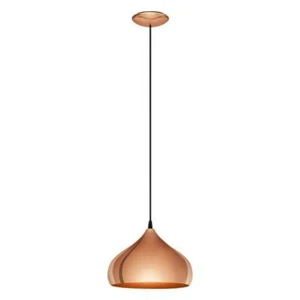 Lampada lampadario a sospensione Rame per cucina soggiorno E27 Hapton - Foto 1 di 2