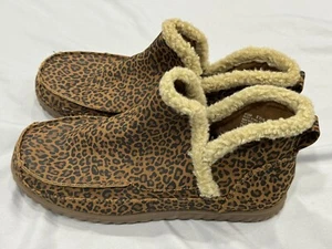 Kim Rogers Leopard Print Low Cut Size 8.5 Boots, Animal Print, Ultra Comfort - Picture 1 of 9