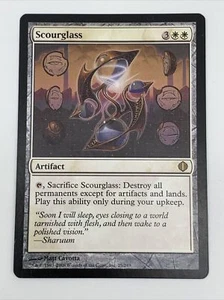 Scourglass x1 INK ERROR Magic the Gathering Shard of Alara MTG Light Play READ - Picture 1 of 4
