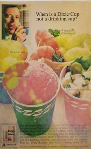 1966 Dixie Cup How To Use Ideas Shrimp Sherbet Potatoe Salad Fruit Vtg Print Ad - Picture 1 of 1