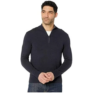 MSRP $98 Calvin Klein Cotton Modal Long Sleeve 1/4 Zip Navy Size XL - Picture 1 of 1