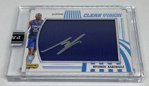2019 20 PANINI INSTANT CLEAR VISION MFIONDU KABENGELE ON CARD AUTO RC #9/10 - Picture 1 of 4