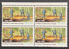US Stamps, Scott #2037 Civilian Conservation Corps 20c block of 4 1983 F/VF M/NH