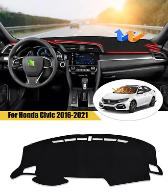 Для Honda 10-го поколения Civic 2016-2021 автомобиль приборной панели коврик подушечка чехол приборной панели анти солнца - Изображение 1 из 4