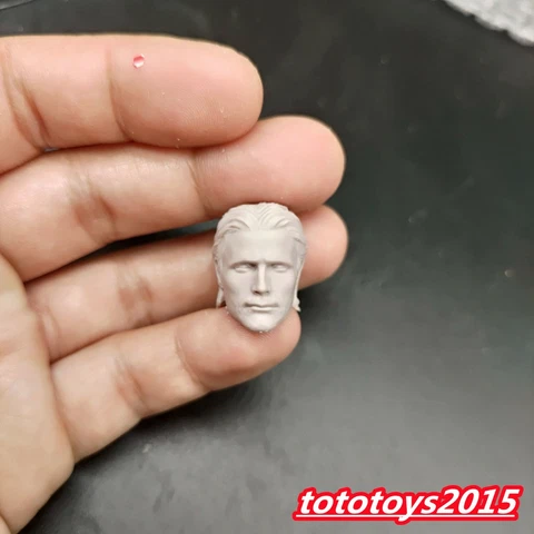DIY 1:12 Mads Mikkelsen Head Sculpt Fit 6'' Male Soldier Figure Body Model Toys Cover