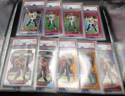 Kyle Trask (17-Card) 2021 Prizm Optic Mosaic ALL PSA 9 Mint Rookie RC Lot x17 - Image 1 of 2