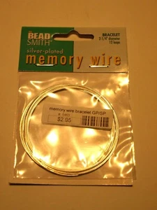 Plated Memory Bead Smith Wire Bracelet or Necklace 12 loops - Picture 1 of 2