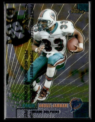 1999 Finest #93 Karim Abdul-Jabbar Card Miami Dolphins - Image 1 of 2