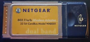 NETGEAR 802.11 a/b Wireless PC Card 32-bit CardBus WAB501