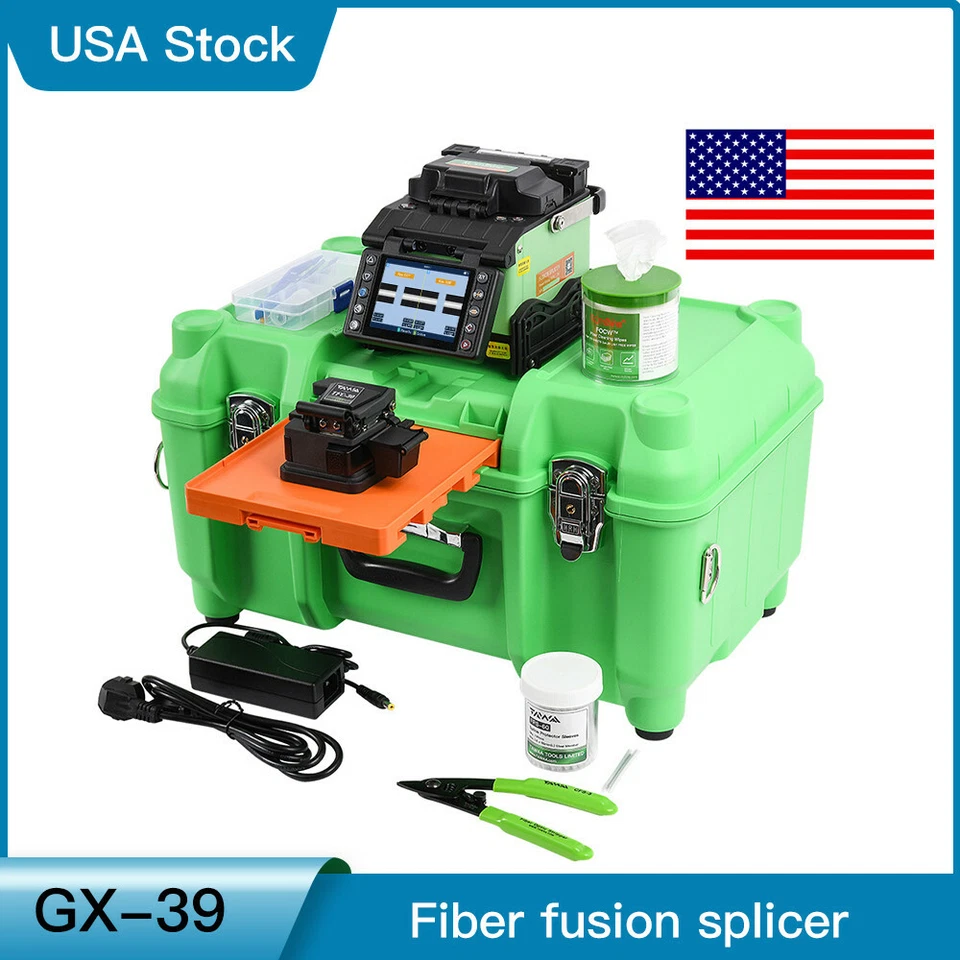 FTTH Optic Fiber Core Welder Komshine GX39 9s Splicing; 20s Heating,14 Languages