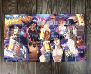 O-P OPCG TCG CCG Almohadilla Barbanegra Piratas Alfombra de Juego de Tarjetas coleccionables Alfombra Bolso Gratis - Imagen 1 de 4