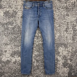 Diesel Men's 28 X 32 (Actual 30 X 31) Tepphar Slim Carrot Stretch 0655H Blue - Picture 1 of 22