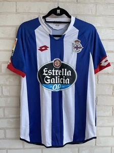 Lotto Real Deportivo La Coruna Football Jersey Shirt Size S - Picture 1 of 10