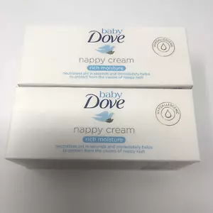 Baby Dove Nappy Cream Rich Moisture Protects Against Diaper Rash 45g Pack of 2 - Picture 1 of 5