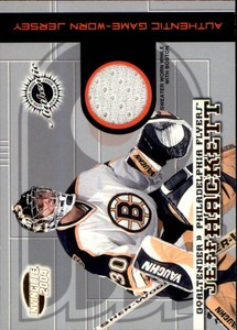 2003-04 (FLYERS) Pacific Invincible Jerseys #22 Jeff Hackett Jsy
