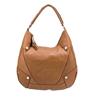 Foley + Corinna Hobo Shoulder Bag - Tan/Camel Leather Excellent! Purse - Imagen 1 de 14