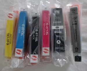 Lot/Set Of 6 Printer Ink Cartridges C270 Black XL,C 271 Black, C271 Gray,271 Xl  - Picture 1 of 1