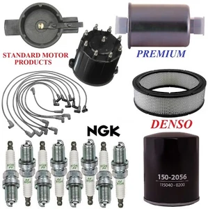Tune Up Kit Filters Cap Wire Spark Plugs For CHEVY C1500 V8 5.0L; 5.7L;TBI 94-95 - Picture 1 of 1