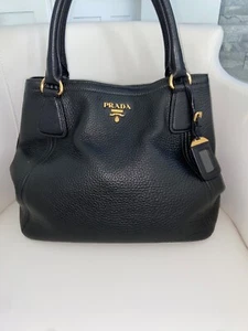 Prada Vitello Daino Handbag Tote Authentic - Picture 1 of 12