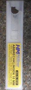 Abbrechklingen 18mm 10 Stück für Cuttermesser Allzweckmesser Teppichmesser - Bild 1 von 3