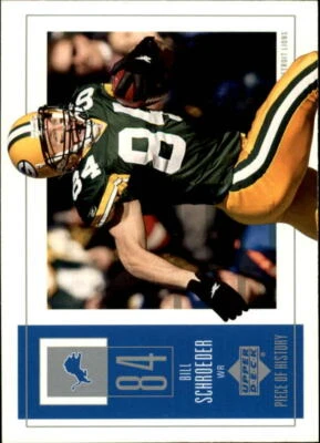 2002 UD Piece of History  #38 Bill Schroeder - NM-MT  - Image 1 of 2