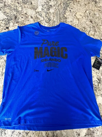 Men’s Orlando Magic Nike Branded Sri-Fit Shirt Blue Size XXL Cover