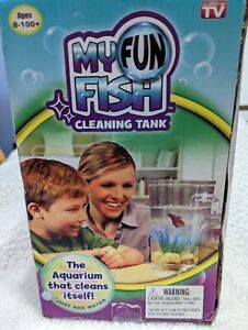 As Seen on TV My Fun Fish Beta Tank Aquarium Self Cleaning Never Been used