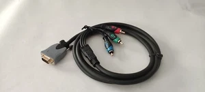 CAVO ADATTATORE da VGA MASCHIO a 3 x RCA VIDEO COMPONENT RGB GOLD CONVERTITORE M - Foto 1 di 2