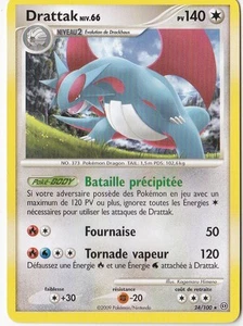 Drattak -Diamant et Perle:Tempête- 24/100-Carte Pokemon Française - Imagen 1 de 1