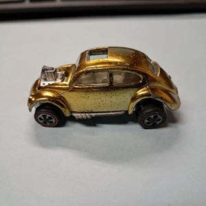 Vintage Rare 1967 Hot Wheels Redline Gold Custom Volkswagen VW Bug - Picture 1 of 10